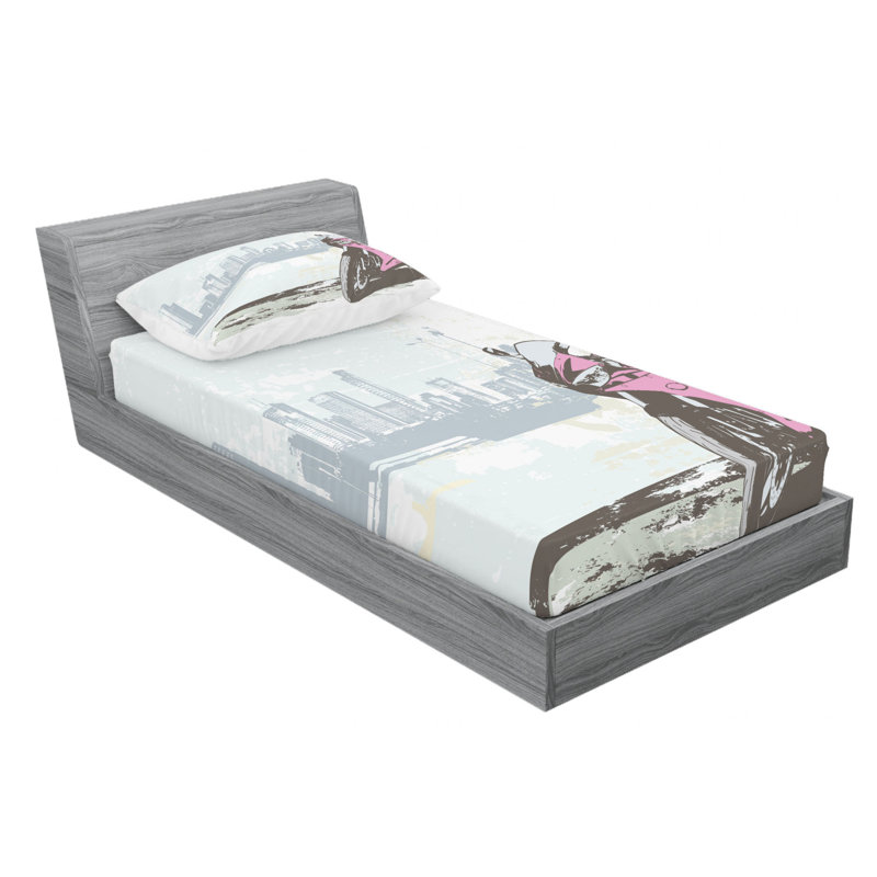 Microfiber Sheet Set, Twin XL Sheet Set with Fitted Sheet