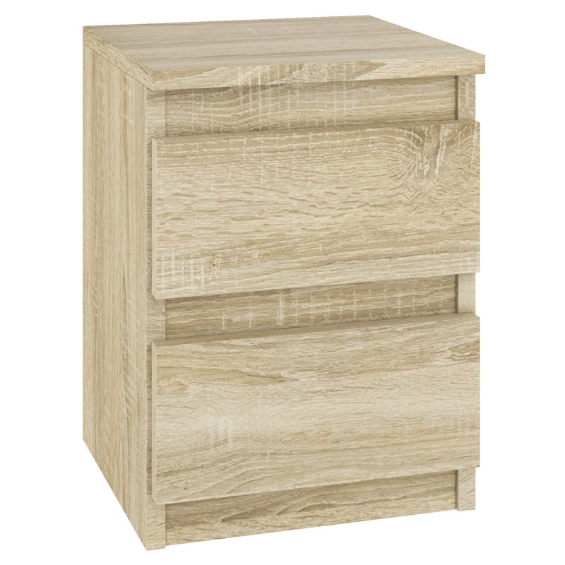 Ramlal 30cm W Manufactured Wood Bedside Table, Brown