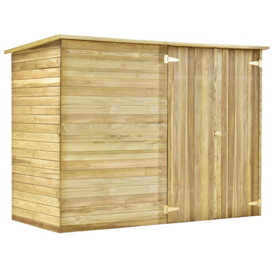 Garden Bike Shed 232x110x170 cm Impregnated Pinewood