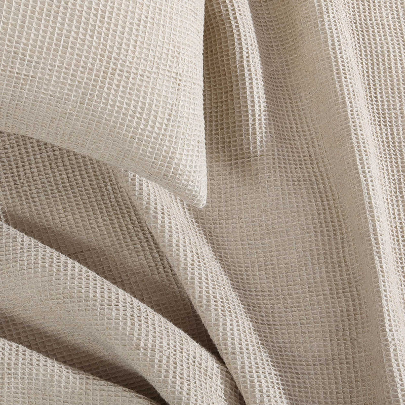 Ensemble de housse de couette réversible 3 pièces Calvin Klein Microwaffle, Beige