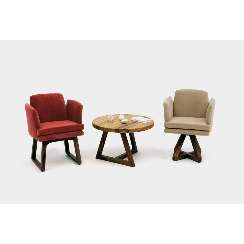Allison Upholstered Arm Chair, Paprika