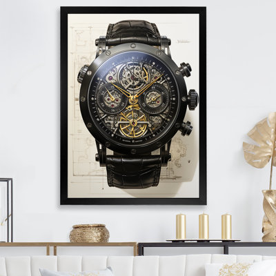 Luxury Watch Canvas Wall Art, Fashion Timepiece Decor Print - Luxury Watch I