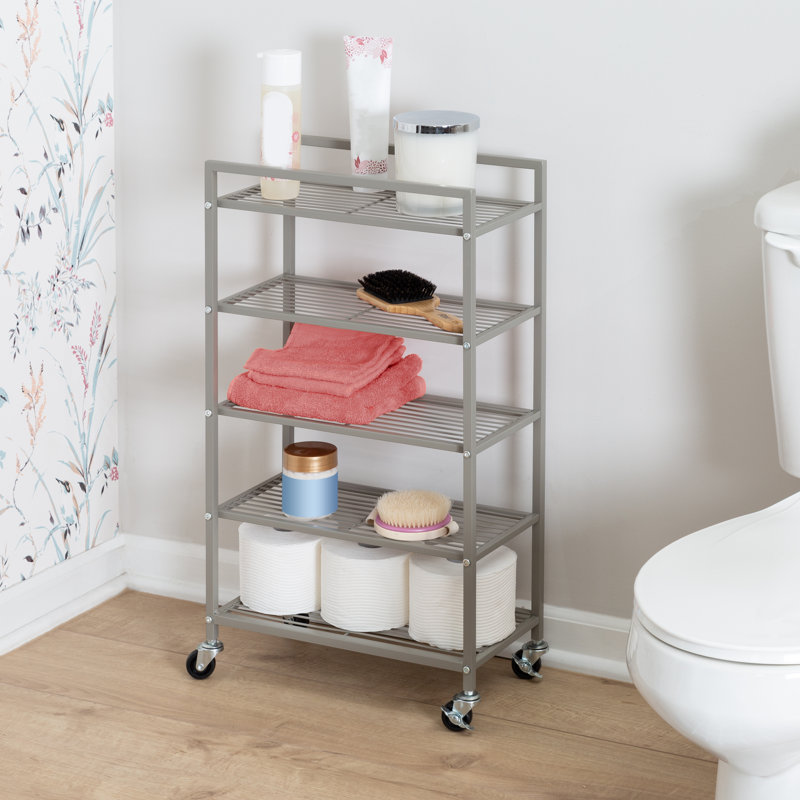 Chariot de rangement roulant pour salle de bain