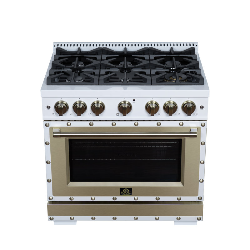 Ambassador 36" Gas range in White