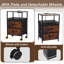 Slim Set Of 2 With Charging Station & 2 Drawers - Narrow With 2 Outlets Side Table