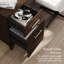 Bureau 72W avec tiroirs en cerisier moka-1001774187