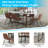 Avelina 18" LeatherSoft Bucket Style Dining Table Height Chairs (Set of 2) by Flash Furniture-1704472582-1704472587