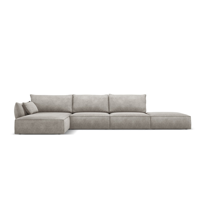 Lener 5 Seater Corner Sofa , Light Grey