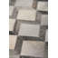 Cowhide Geometric Area Rug in Ivory/Silver/Beige-25306624