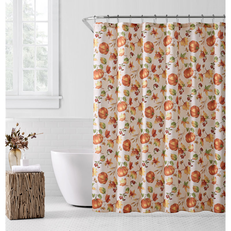 Abóbora Collection Floral Shower Curtain