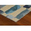 Tapis touffeté géométrique turquoise / gris-509513566