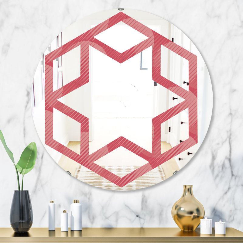 Miroir mural Hexagon Star, H 31,5 po x l po