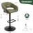 Anastacio Swivel Upholstered Adjustable Height Counter Stool with Metal Frame,Bar Stools with Footrest, Kitchen Island Chairs for Dining Room, Home Bar, Cafe-382065715-382065726