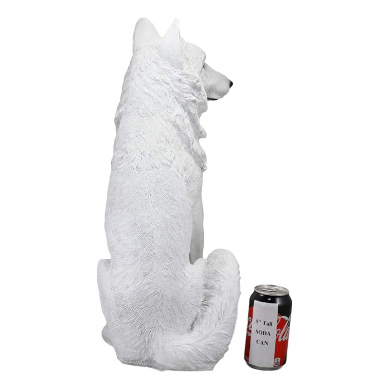 Statue loup abino ghost sauvage d’artemis Harrisonville