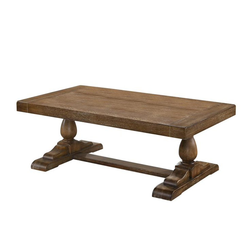 52" Transitional Wood Coffee Table(Only Table)
