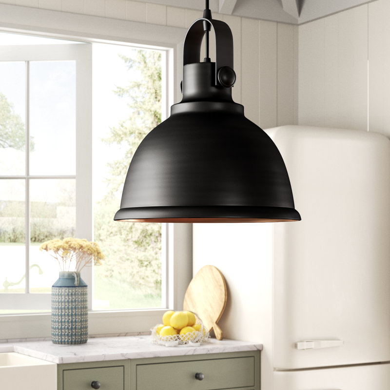 Alalah 1 - Light Single Pendant, Black, White