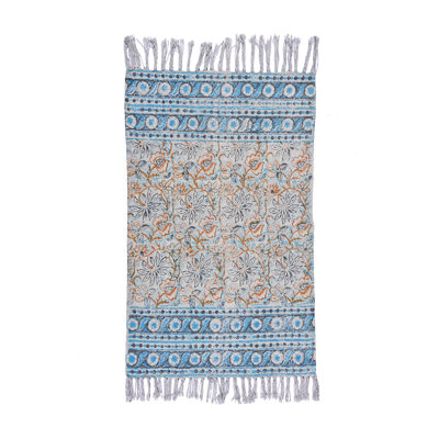 Strattenburg Flatweave Cotton Floral Indoor Rug
