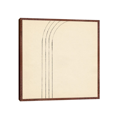 Minimalist Neutral Line Art II by Whales Way - Painting on Canvas