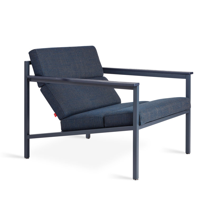 Halifax Armchair, Hanson Navy Polyester Blend, Atlantic