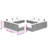 27.6'' Wide Rectangle Patio Sectional Set with Cushions-825592437