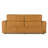 Chevak Brown Leather Sofa W/ 2 Recliners