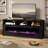 Alazik Storage Credenza with Electric Fireplace Included-1566876037