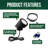 Powder Coated Finish Integrated LED Aluminium Deck Light Pack