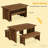 Farmhous Style Kitchen Table,3-Piece Dining Table,Computer desk