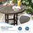 Tieshia Round Steel Outdoor Bar Table Yes , 35.4 " W 35.4 " D-66063344