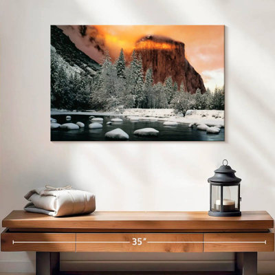 Alvord El Capitan Mountain Winter Glow
