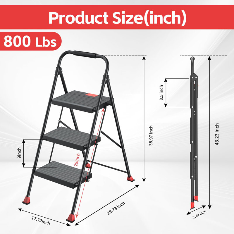Tabouret pliable à escabeau