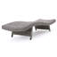 Chaise longue en osier pour l'extérieur, sans accoudoirs