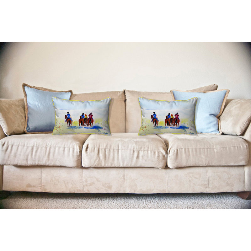  Housse et insert de coussin d'extérieur rectangulaire Beach Riders, 16 po x 20 po