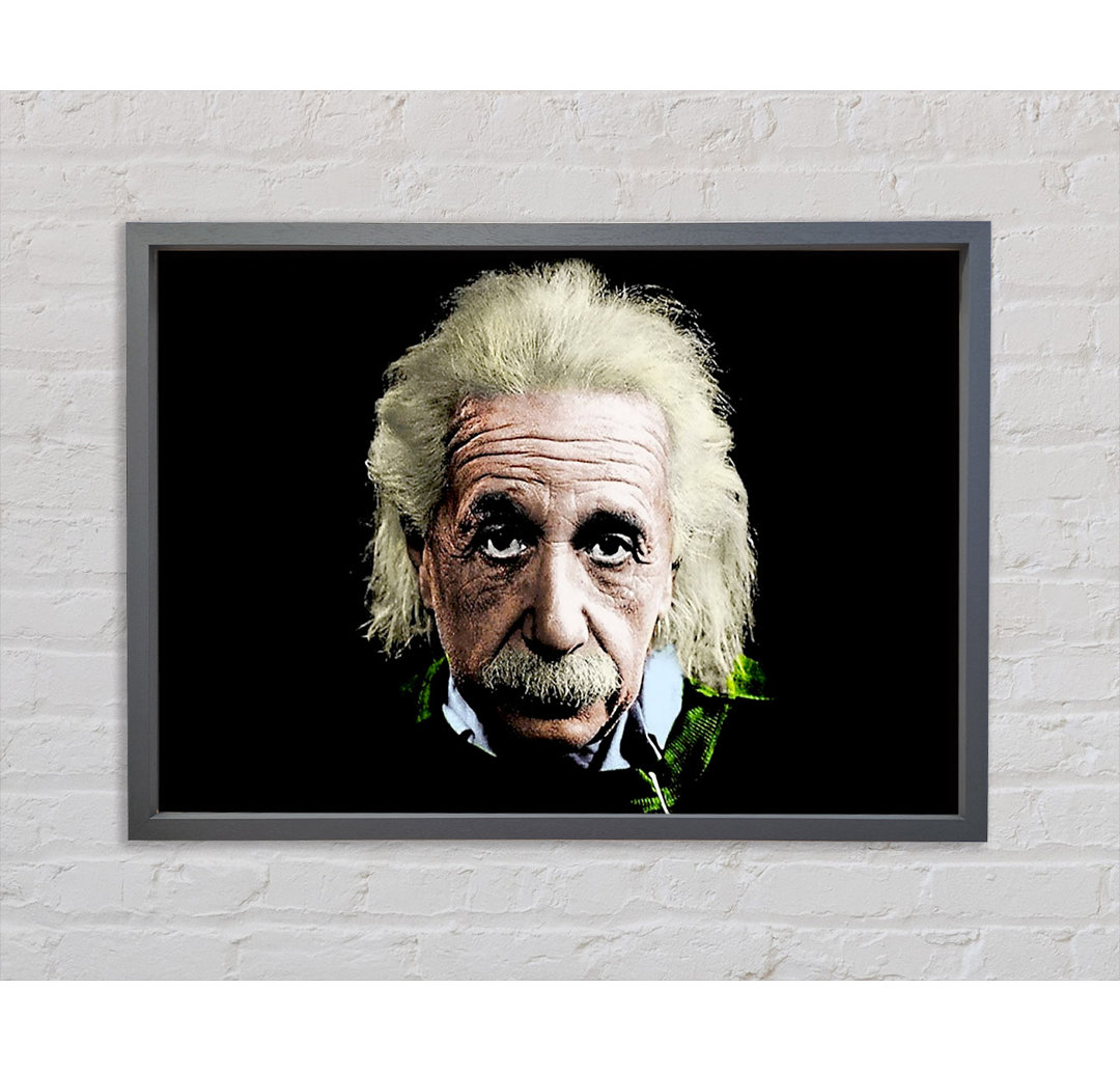 Albert Einstein Retro Farben - Druck