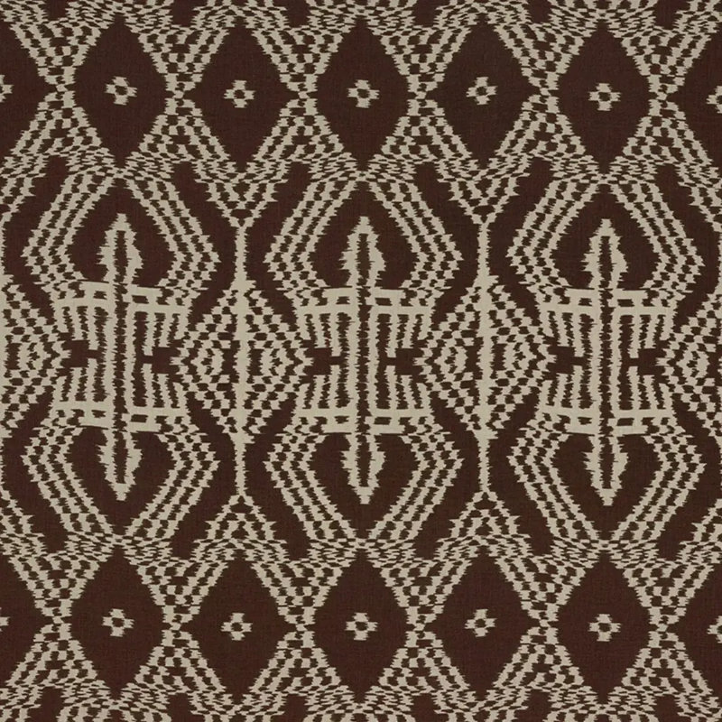Asaka Ikat Fabric, Espresso