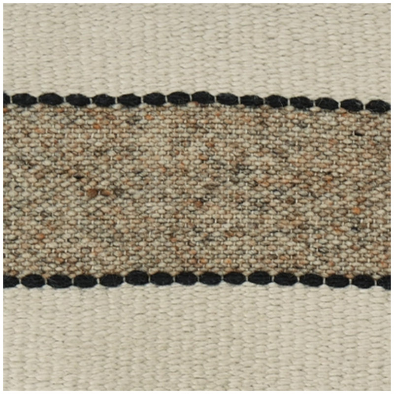 Ensemble de 4 coussins décoratifs Fordy, ivoire, brun clair, 20 po