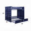 Lit superposé double Kilroot-2117744275