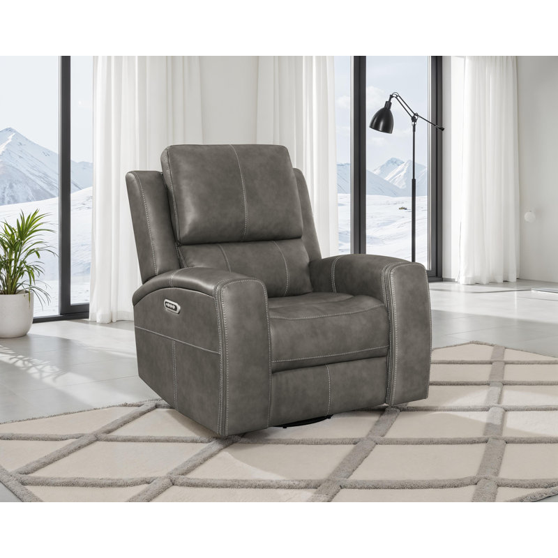 Fauteuil inclinable électrique pivotant Brickston, Gris anthracite