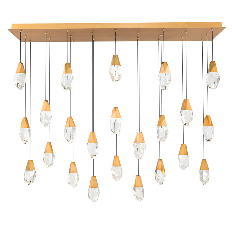 Martini 23 - Light LED Pendant, Aged Brass, Clear