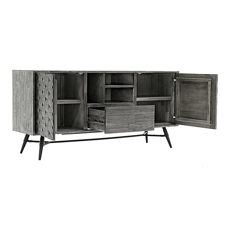Buffet Makena en bois d'acacia gris
