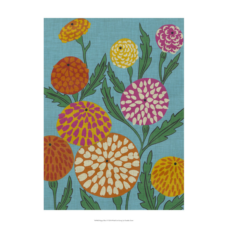 Happy Place I by Chariklia Zarris - Wrapped Canvas Print, 30cm H x 20cm W 