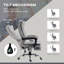 Fauteuil de bureau inclinable à dossier haut Vinsetto