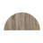 Half Moon Wooden Accent Table With 1 Bottom Shelf-104901024