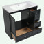Meuble-lavabo autoportant de style shaker avec lavabo