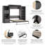Grand lit escamotable avec tablette et bureau escamotable Camalla (125 W)-57534145