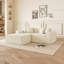 Canapé modulaire, canapé modulaire en L modulaire avec méridienne réversible, coussins de siège profonds, canapé confortable pour le salon, canapé peu encombrant pour les appartements, canapé rembourré en tissu moderne