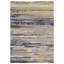 Hand Knotted Abstract Area Rug in Silver/Sand/Navy
