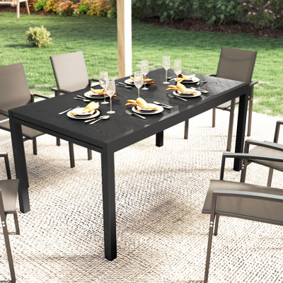 Table de salle à manger extensible 60,6 "à 84,3" pour 8 à 10 personnes