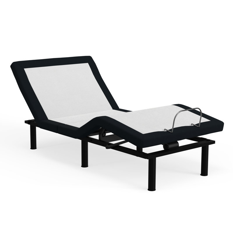 Adjustable Twin Xl Bed Base Featuring Pillow Tilt And Massage Effects With Tilt, Pleasant Massages, Sockets