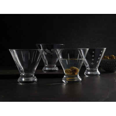 Cheers 8 oz. Stemless Martini Glass